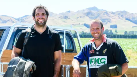 Farmstrong photoshoot in North Caterbury with Sam Whitelock